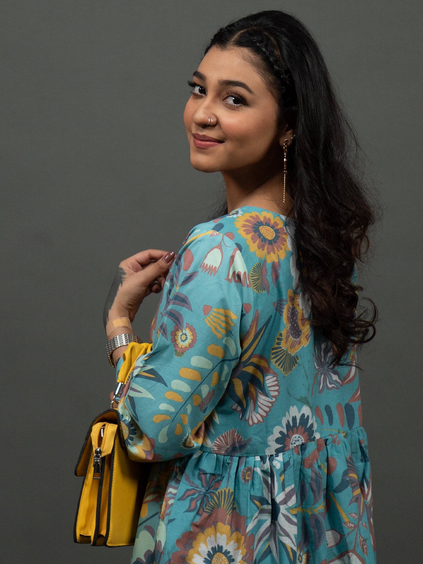 Blue Floral Frock