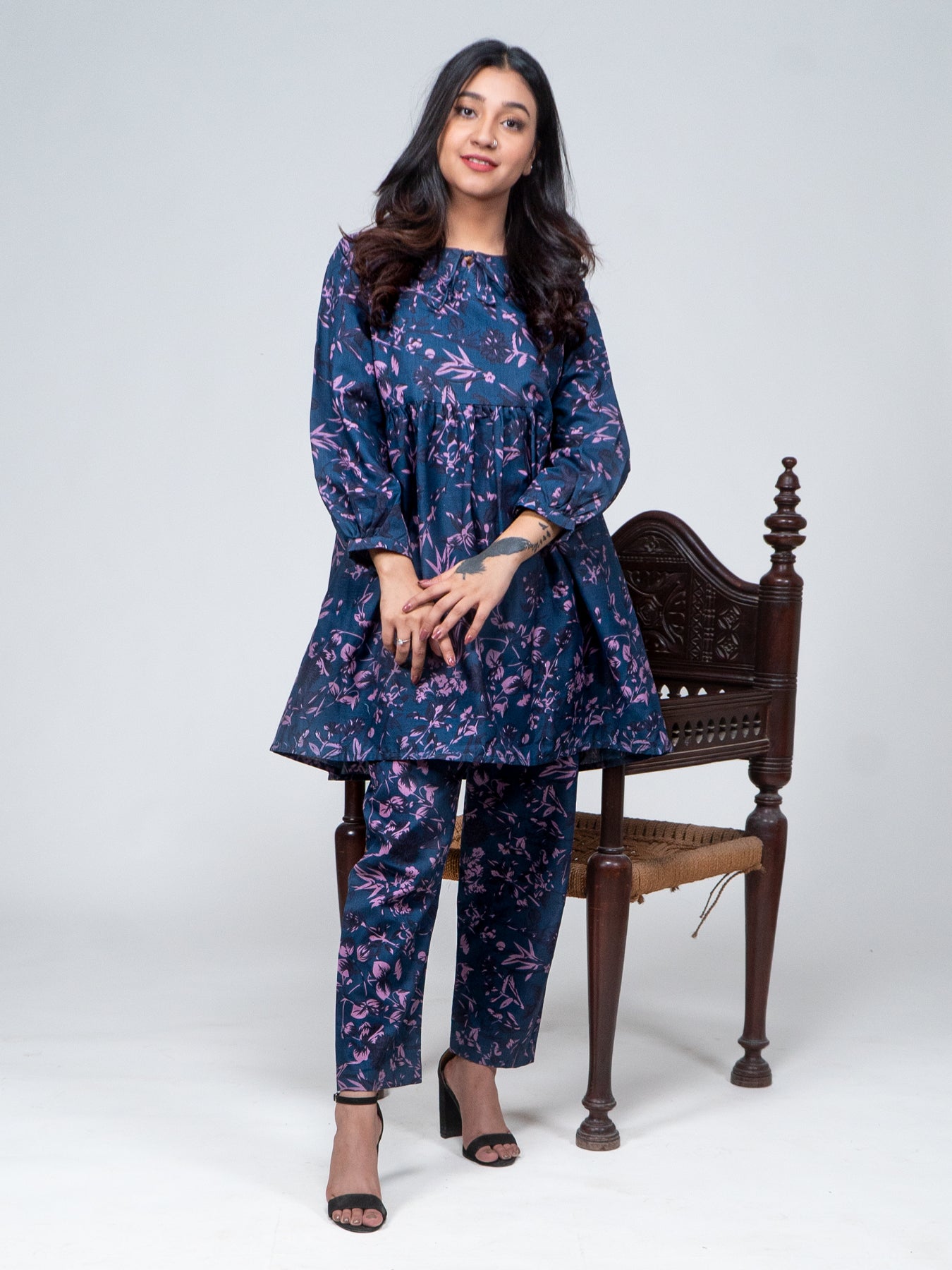 Purple Floral Set