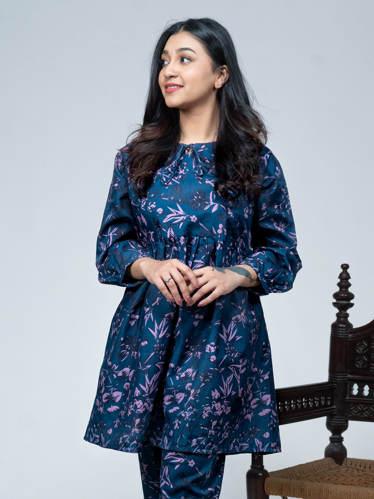 Purple Floral Set