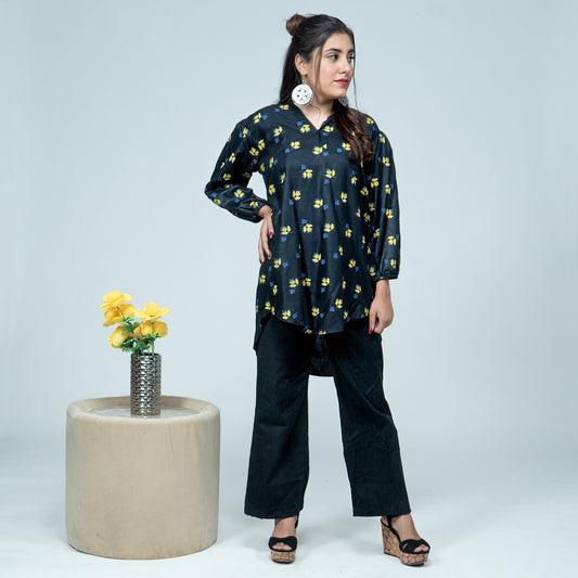 Noir Leaf Top