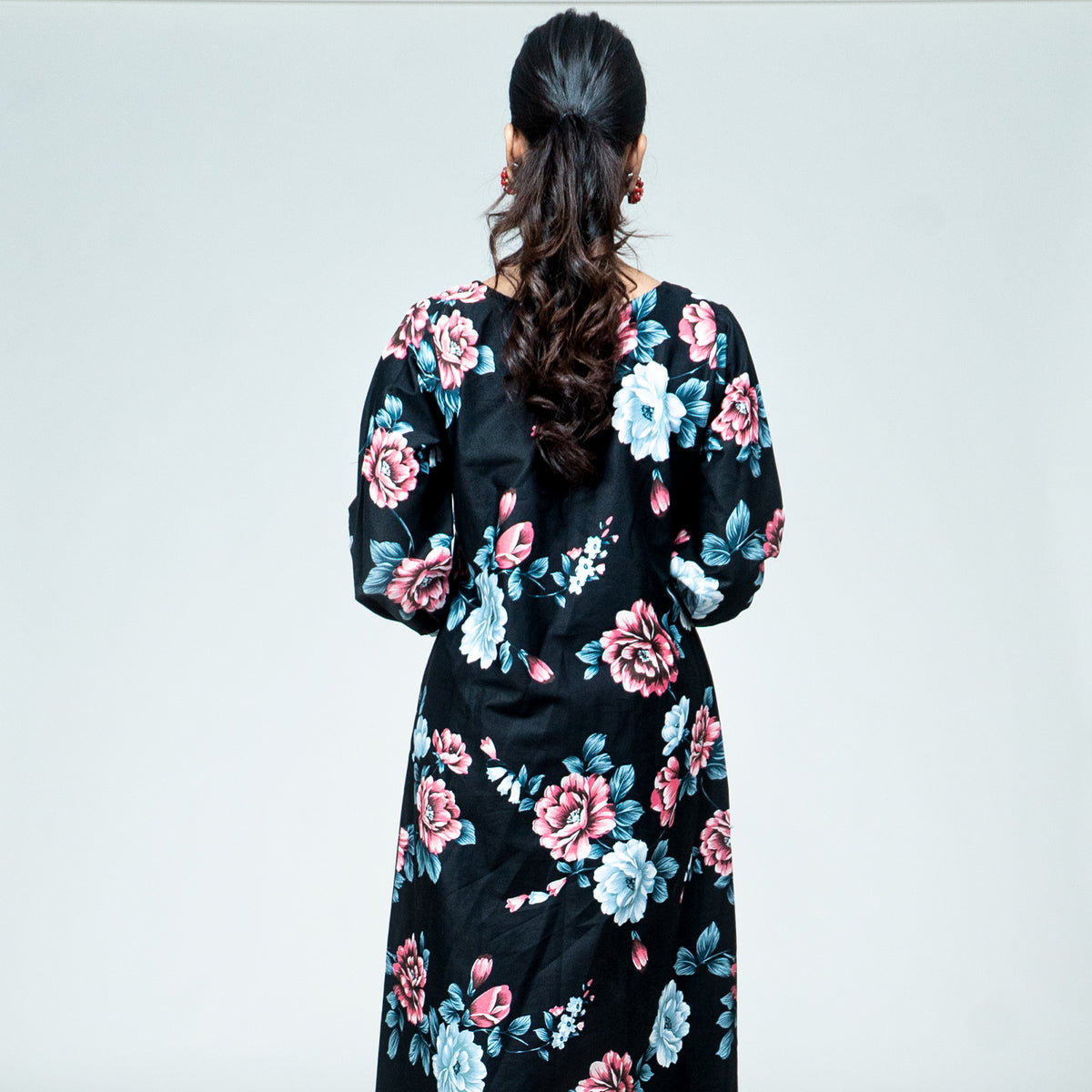 Black Floral Maxi
