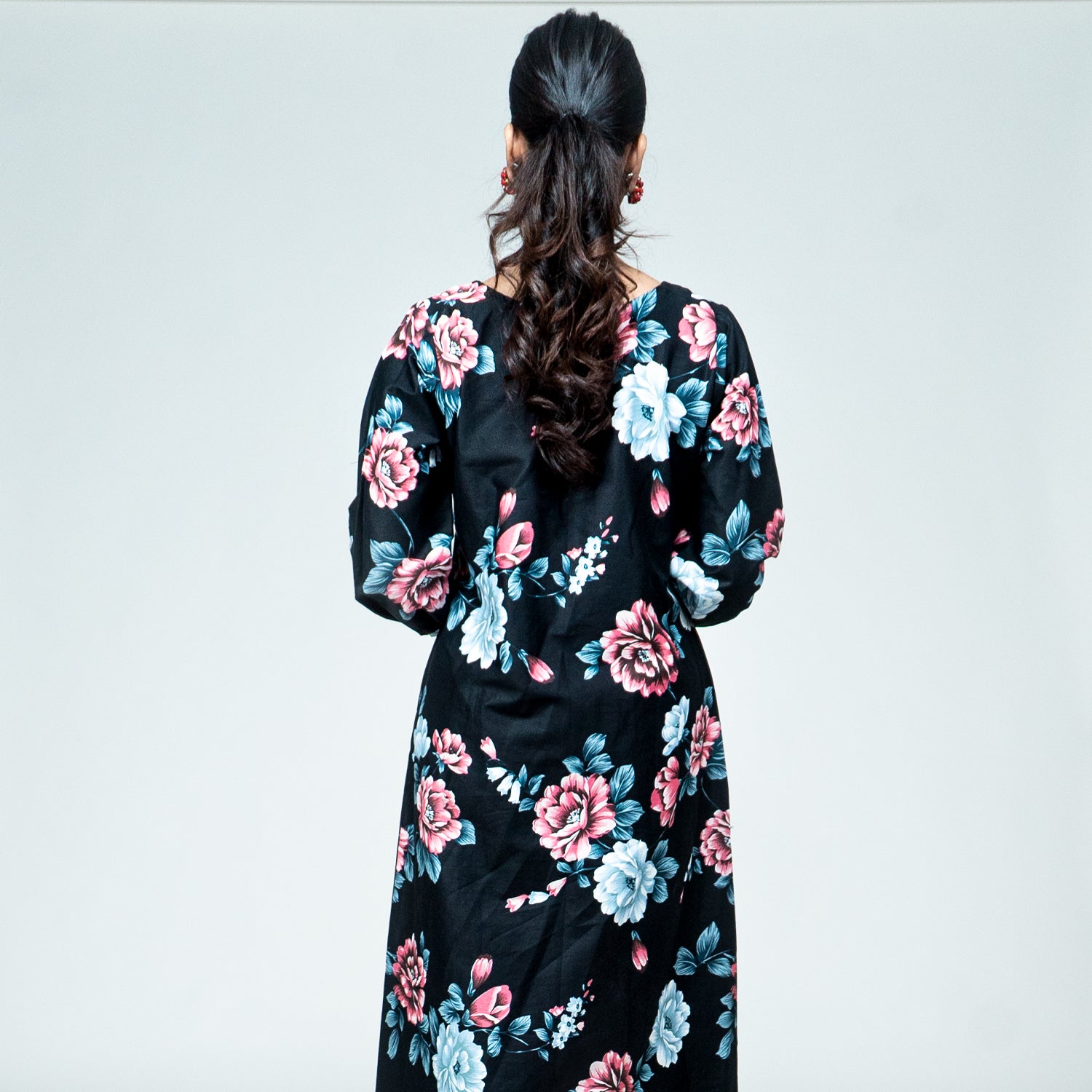 Black Floral Maxi