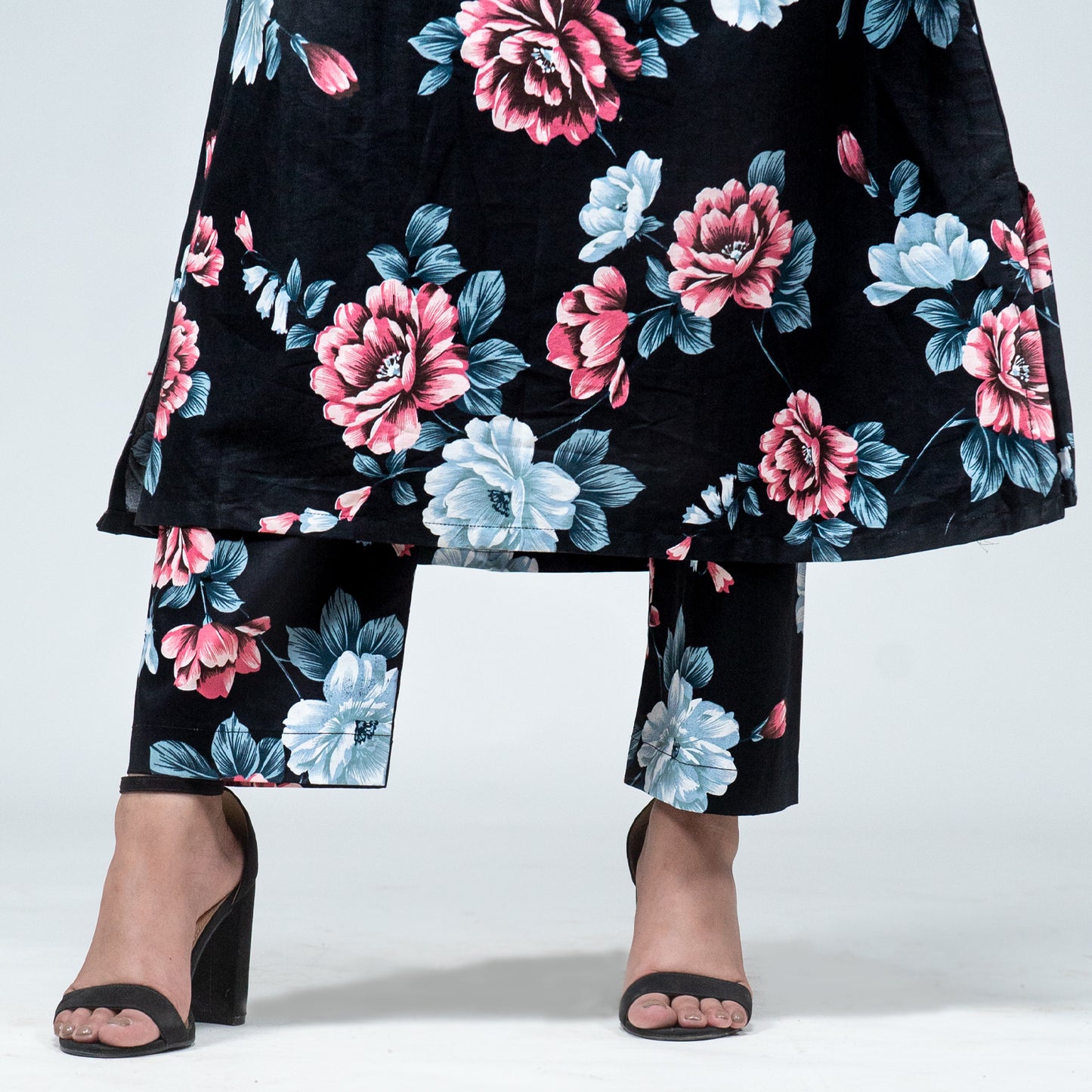 Black Floral Maxi